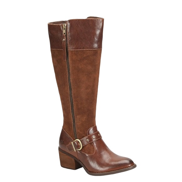 Born Shoes - Born Alize Tall Double Side Zip Riding Boots 7 NWT